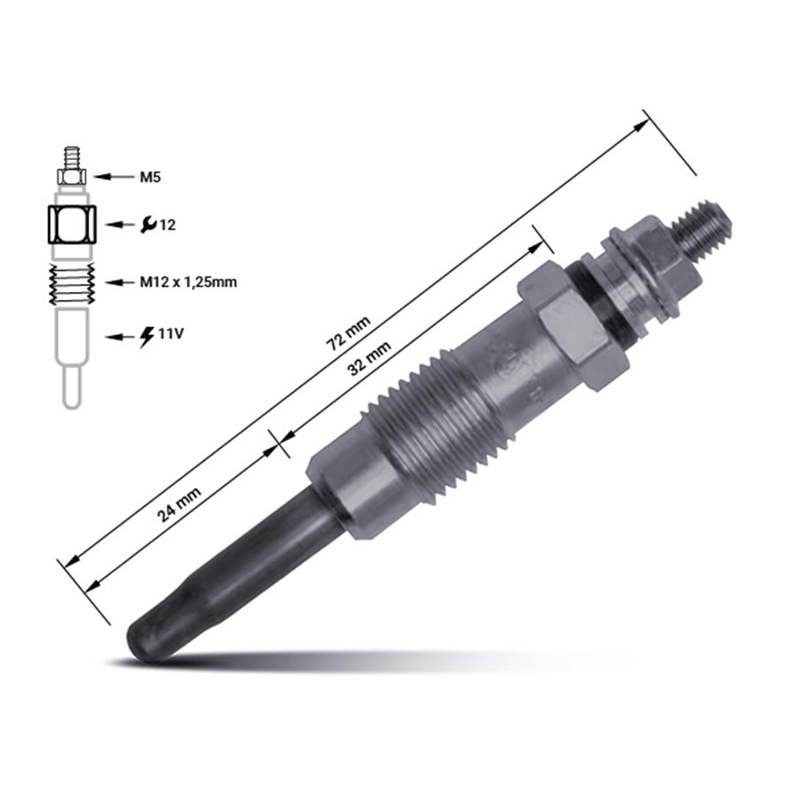 Vela de aquecimento 88900725 | Hyundai