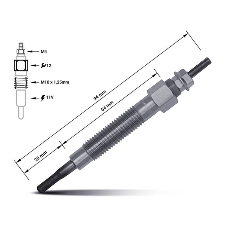 Vela de aquecimento MD092392 | Mitsubishi