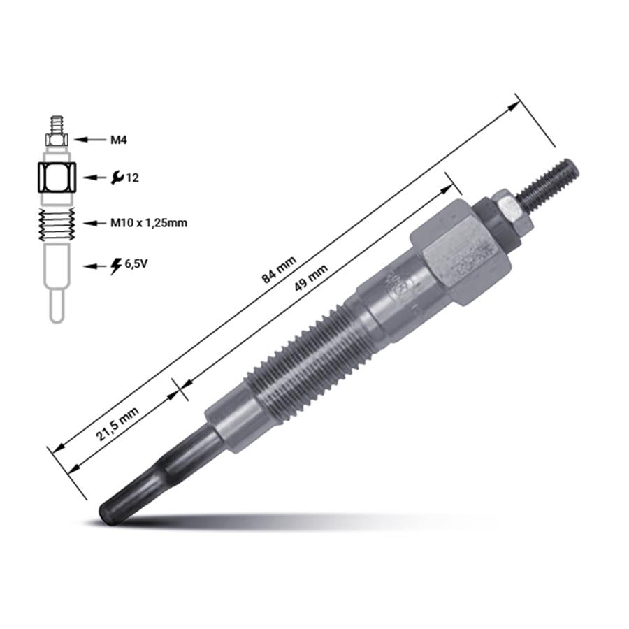Vela de aquecimento 11065-V7203 | Nissan