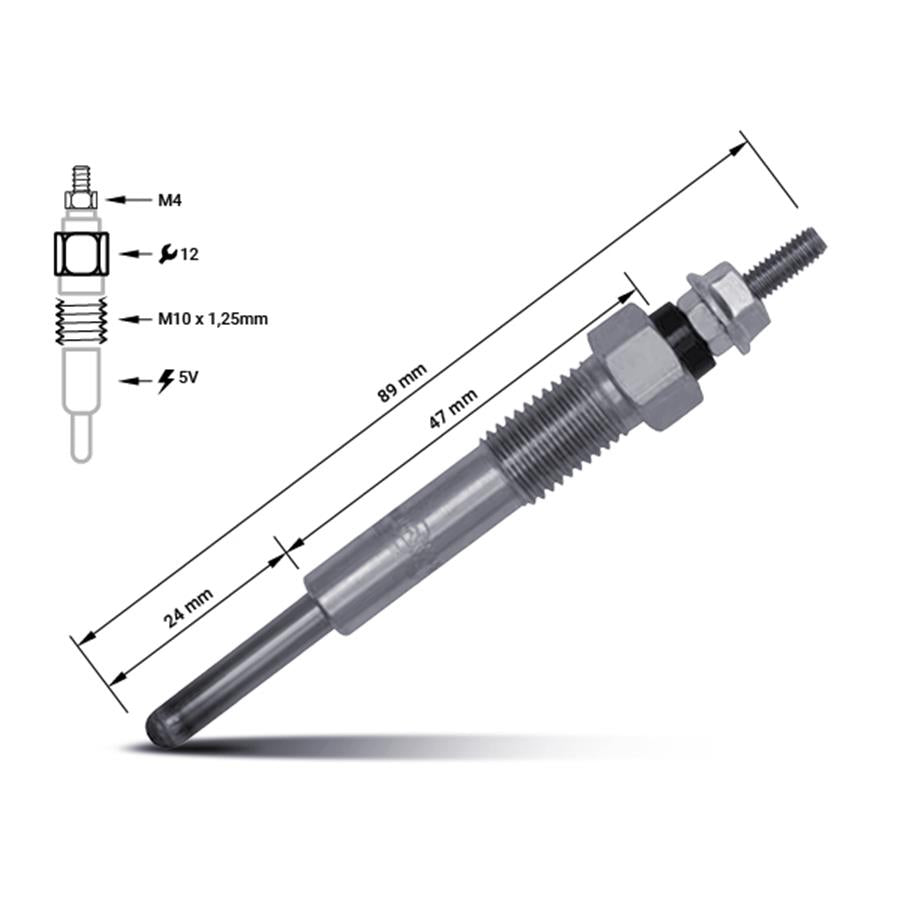 Vela de aquecimento 8-91255-588-0 | Isuzu
