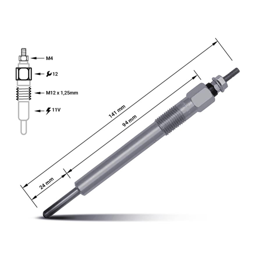 Vela de aquecimento 8-94133-759-9 | Isuzu