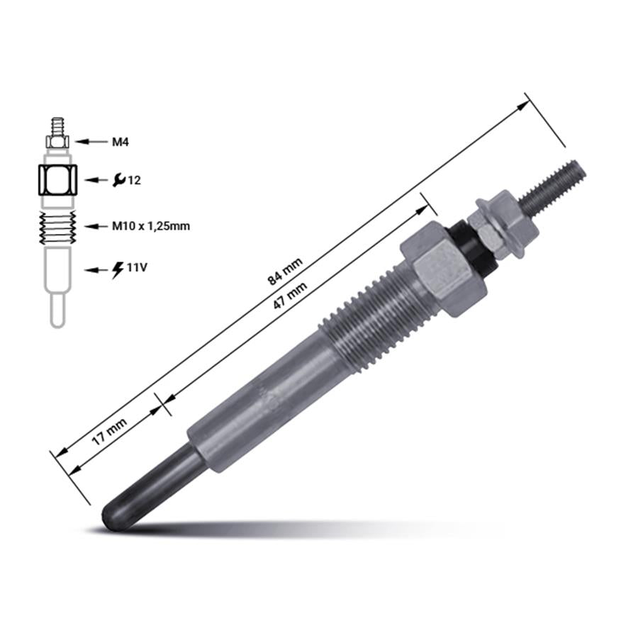 Vela de aquecimento 8-94481-972-0 | Isuzu