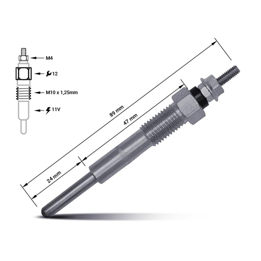 Vela de aquecimento 8-94319-700-1 | Isuzu