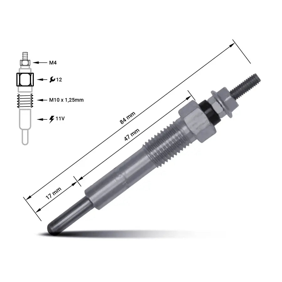 Vela de aquecimento 8-94387612-1 | Isuzu