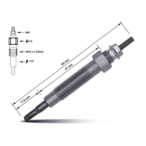 Vela de aquecimento 36710-42500 | Hyundai