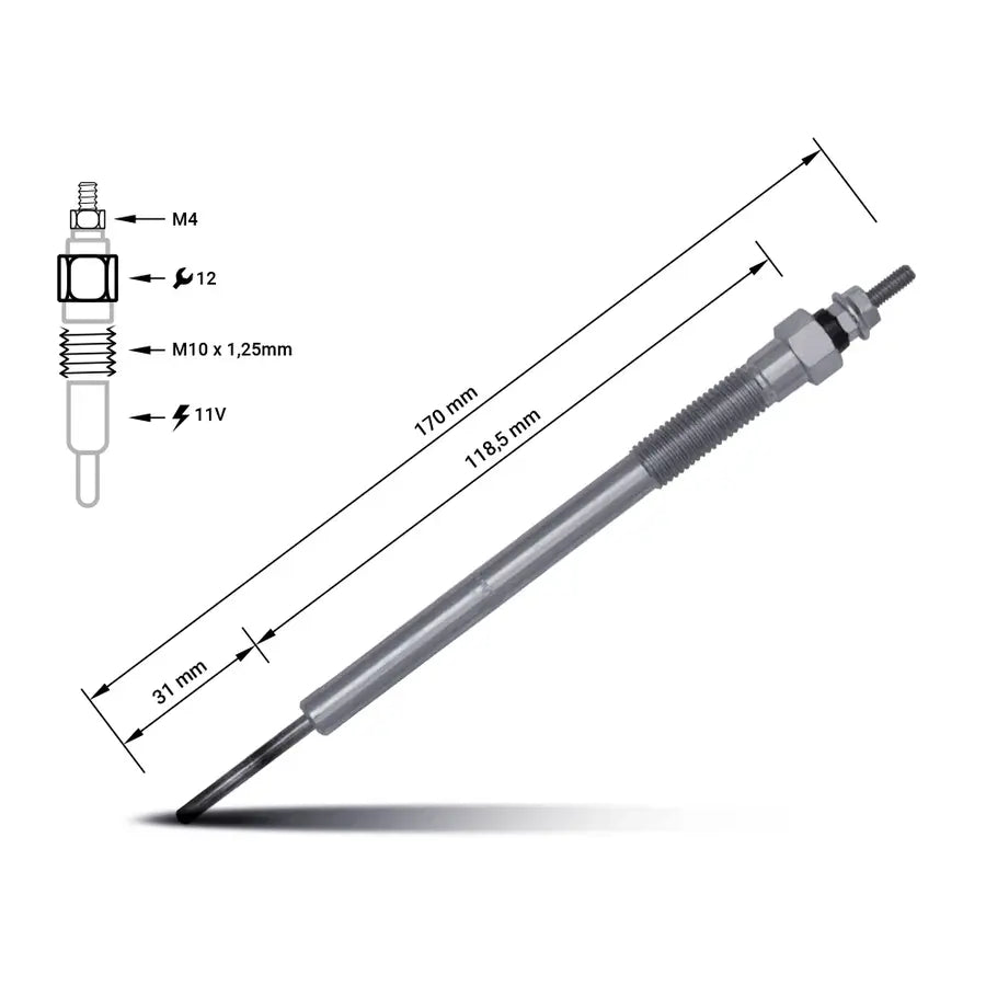 Vela de aquecimento 1820A006T | Mitsubishi