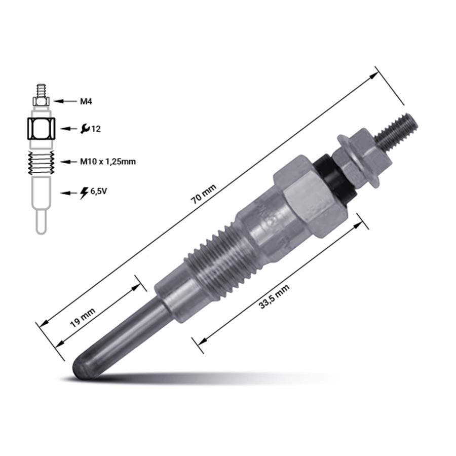 Vela de aquecimento 11065-T8200 | Nissan