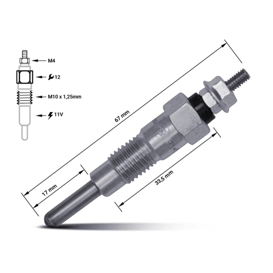 Vela de aquecimento 11065-10G00 | Nissan