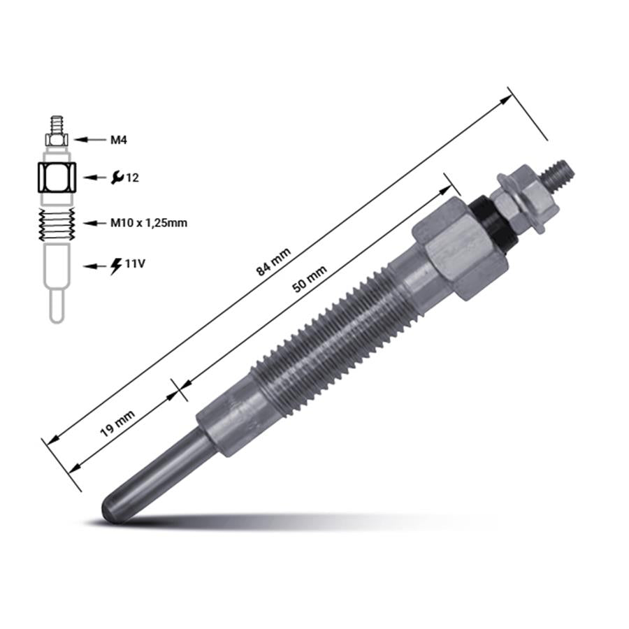Vela de aquecimento 11065-31N00 | Nissan