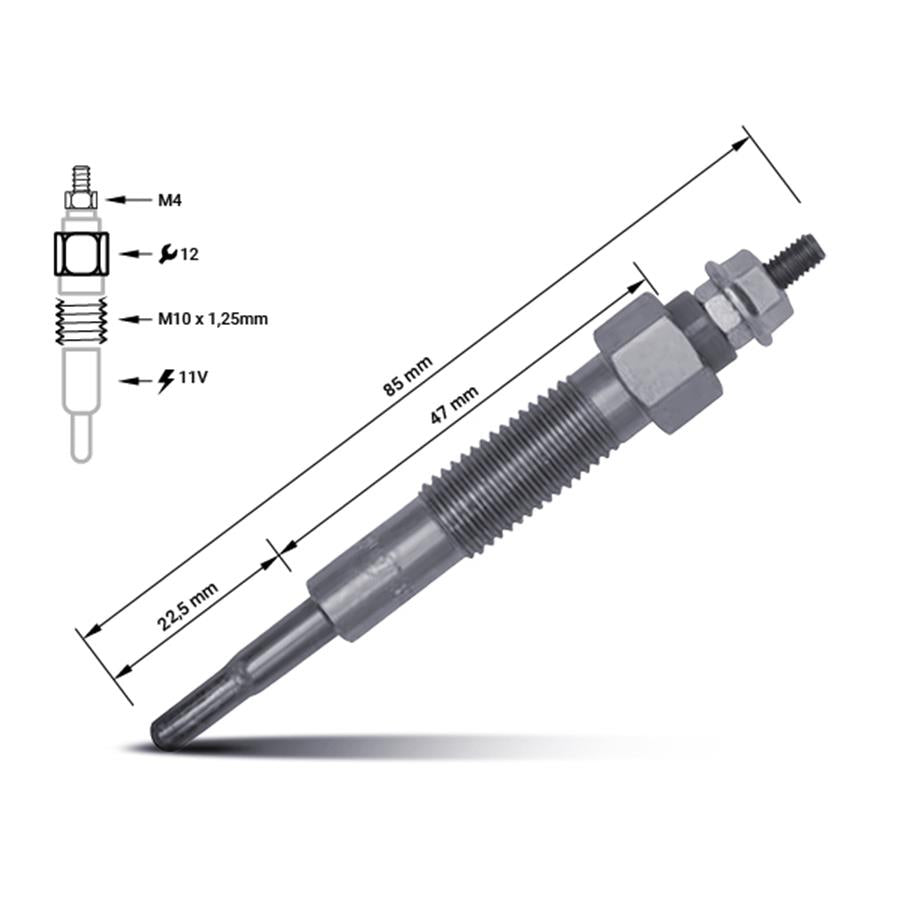 Vela de aquecimento WL81-18-601 | Ford