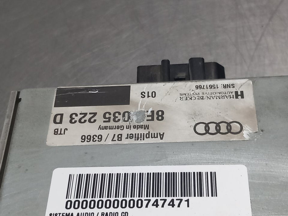Sistema de rádio | Audi A4 Avant (8E)
